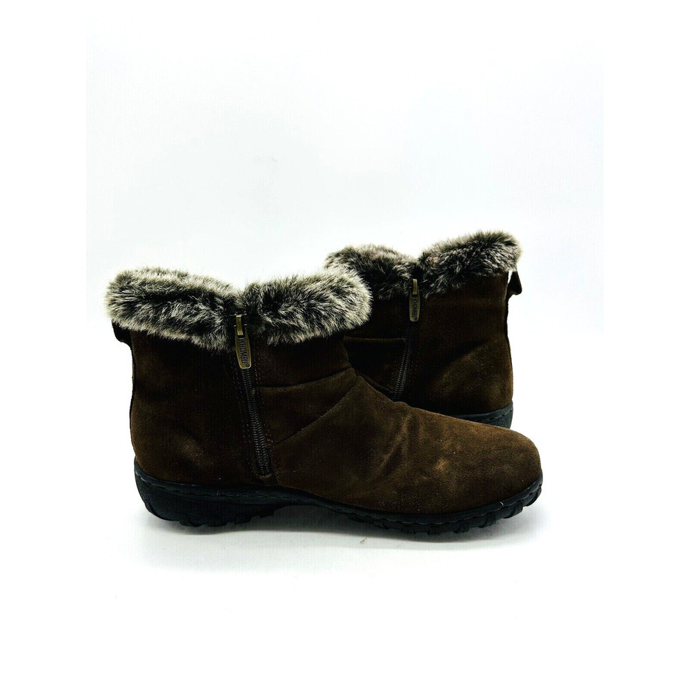 Khombu Lindsey Waterproof Suede Ankle Boots-Brown, US 7M *USED* - Picture 6 of 11